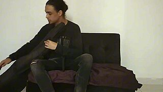 incredible horny stepsister begs pussy fingering during guitar play!