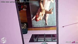 german teen anni angel rides mini cock from user amateur