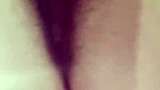 girl fingers pussy desperately in empty public bathroom stall