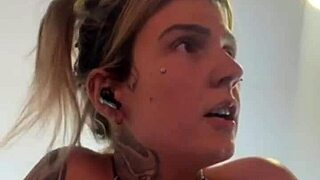 Bikini gym workout by beach drenches her in lust