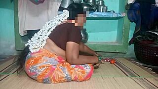 Super hot aunty fucks hard right in her village home