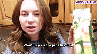 M.J. Rozzlobena compañera enfadada folla en cocina del dormitorio