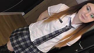 innocent teen vivien doll sneaks bareback pounding from her big black cock math teacher next door