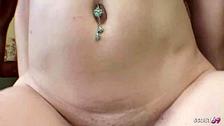 fit teen handles group deepthroat session with natural tits
