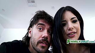 Step Siblings! Family Secrets Beat Ghost Haunts As Goth Babe Shaved Pussy Succumbs