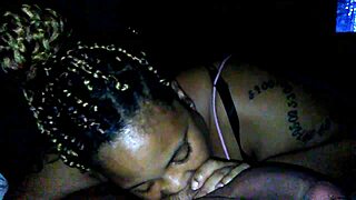 hood rat delivers blowjobs fisting group cum swallow