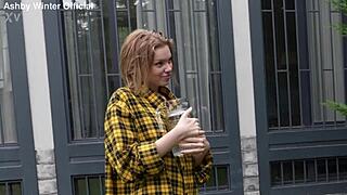 SHE STAYS HOME ALONE AND HOOKS UP WITH YOUNG 18+ GARDENER