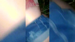 gostosa pays debt with tight pussy in the bushes