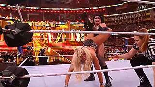 Rhea Ripley Rips Charlotte Flair's Gear in SmackDown Women's Championship WrestleMania Clash