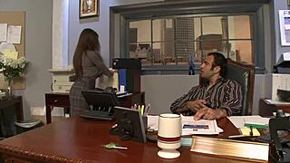 rachel roxxx gonna wrap big tits around boss cock then ride wet pussy