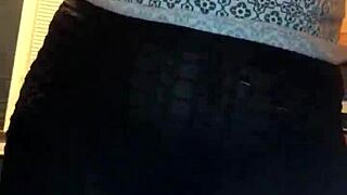 Watch her big booty sway and shake seductively as this milf wife dances with huge tits bouncing