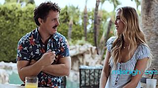 Petite blonde rekindles passion licking ex-boyfriend before crazy pussy ride on his cock