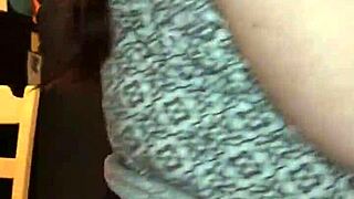 Watch her big booty sway and shake seductively as this milf wife dances with huge tits bouncing