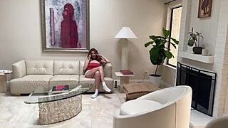 step sis' bff sneaks taste of huge throbbing cock