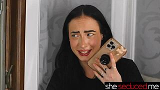 Brunette babe gets seductive massage turning into wet pussy licking orgasm