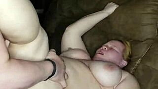 Milf Moans and Screams While Fucked in Pink Thong!