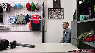 Burglar teen blonde strips searched then pounded hard missionary after deepthroat blowjob