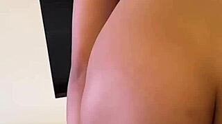 backstage with this hot busty latina lingerie model vertical pov as she rides big cock deepthroat and orgasms hard