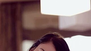 Petite teen babe fingers wet pussy with dildo in nude solo play