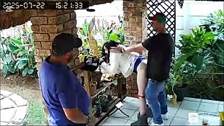 yo, spycam catches my wife taking creampie dp from my two best friends while i'm at work!!