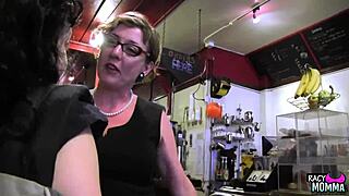 Does busty stockinged stepmom finger before diving into toys?