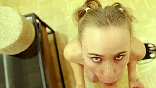 Tricked Stepsister Shows Tits Fucked Pink Pussy Big Cock Creampie Doggystyle