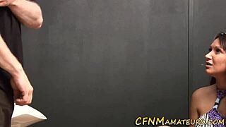 Classy Amateur Babe In Heels Gives Intense CFNM Handjob To European Fetish Guy