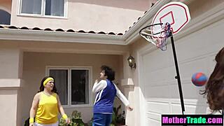 Stepmoms Ravish Stepsons in Wild 4some After Game!