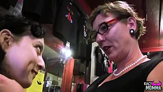 Does busty stockinged stepmom finger before diving into toys?