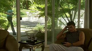 that horny stepson just plunges his thick cock deep into the beautiful milf's wet hole