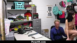 Shoplifting Teen Aria Valencia Sucks Officer Cock And Rides Hard!