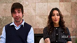 vanessa sky and lucky fate sneak away mid-mission for a steamy milf share