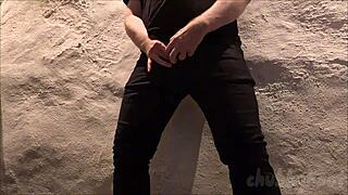 ugh chubbykaot teasing her fat belly close-up at work again