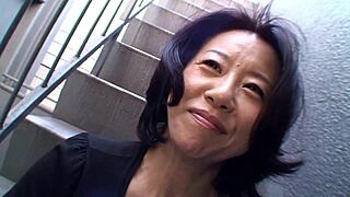 junko sakashita, that asian brunette flashed her boobs on street after fingering tease