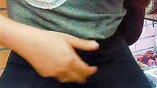 im fingering my slutty pussy with toys at the store now