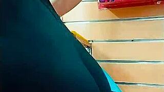 im fingering my slutty pussy with toys at the store now