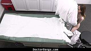 damn this shy teen begs the doctor to hide her virginity after he bangs her tight hole