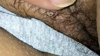 rubbing fingers deep into wet pussy