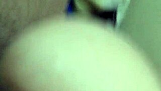 hotwife rides friend's massive bbc bareback creampie in cuckold homemade interracial session