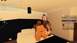 whoa blacked roblox whore takes monster bbc in rough 3some anal 😈🍑💦
