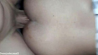 Novinha screams she can't take more anal pounding on her big Brazilian ass anymore!