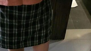 flirting with her in the mirror turns so teasing and close