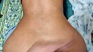 parting my stepdaughter's huge ass watching my dick enter that dilated hole