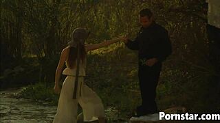 so this horny natalia wood gets fucked outdoors hardcore in every position