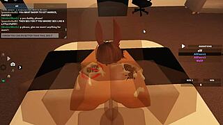 whoa blacked roblox whore takes monster bbc in rough 3some anal 😈🍑💦