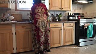Pakistani Stepmom Shocked by Stepson's Creampie Flood