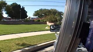 summer bailey's curly latina body tricked into car pickup fuck