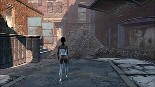 Fallout 4 Hentai Elie Fucked Hard In Sexy White Lingerie