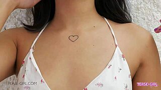 petite teen 18+ strips on sofa for daddy casting interview showing her perfect body pov