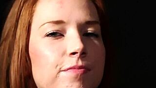 how does this sexy idol swallow every drop from the bukkake facial blowbang?